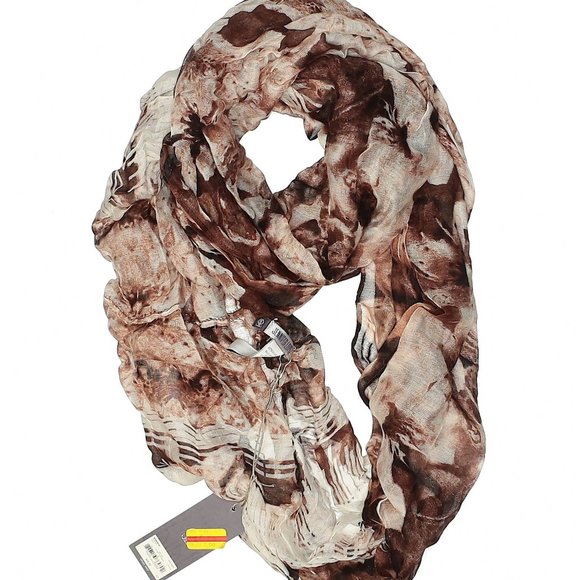 Jennifer Lopez Accessories - NWT Jennifer Lopez Beige Brown Cream Scarf One Sz